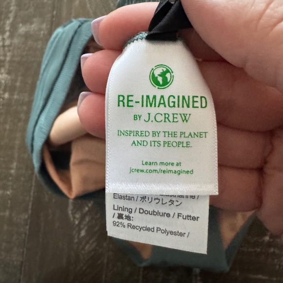 J. CREW NWT Teal Ribbed V Cut Bikini Bottoms Size‎ 2XL - Picture 6 of 7